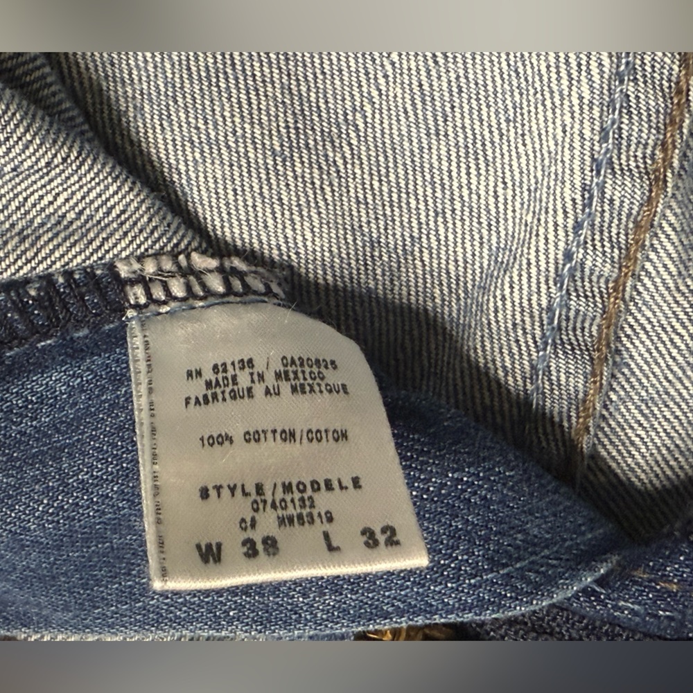 Guess Men’s Cliff Bootcut Jeans Light Wash Denim 38x32 NWT Y2K - Picture 6 of 6